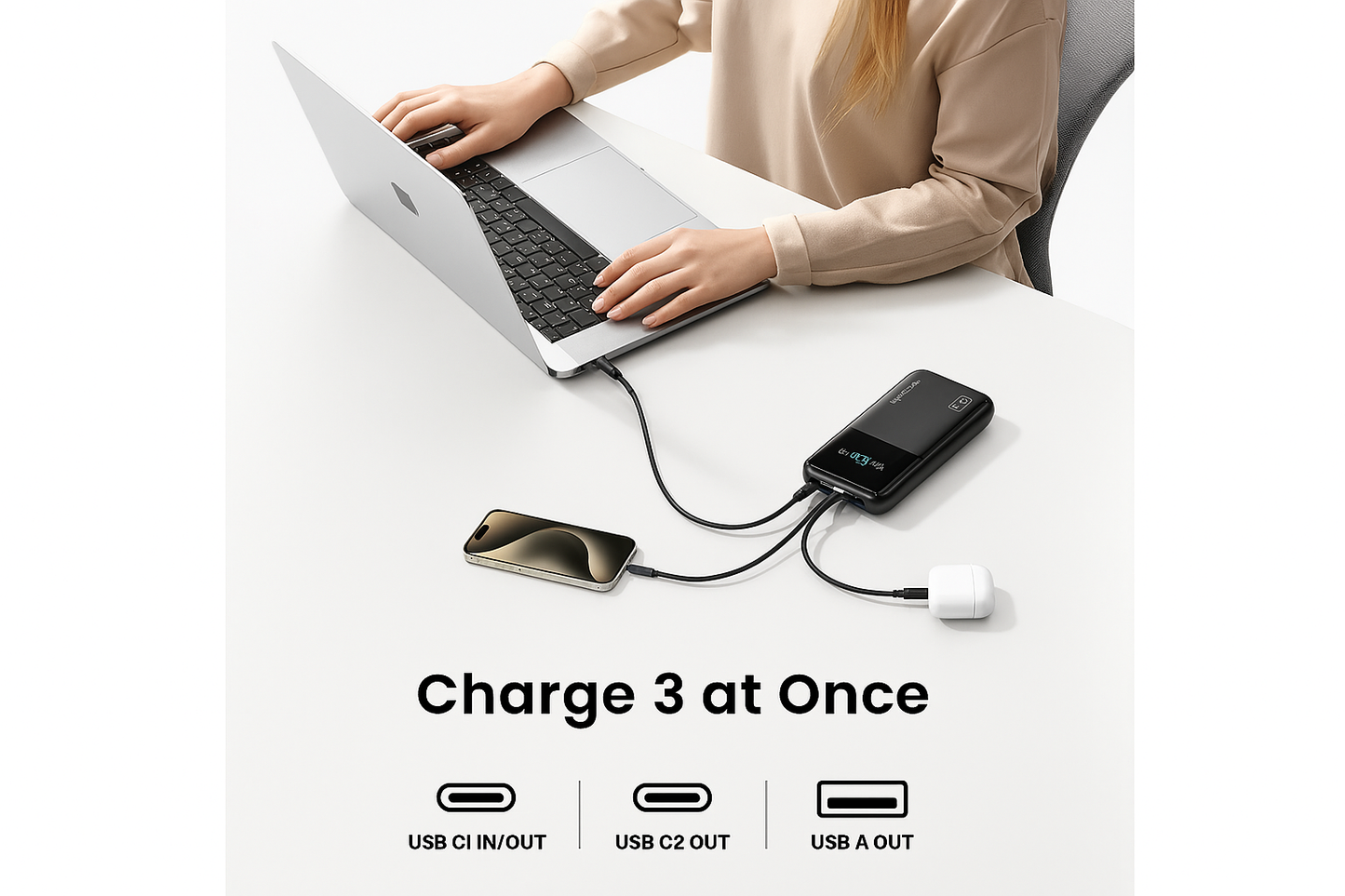 INIU PD 140W 27000mAh Power Bank (BI-B64)