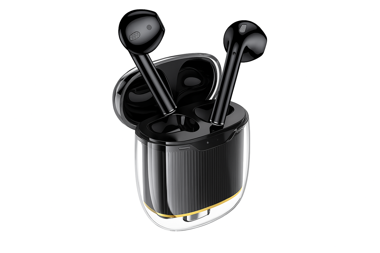 hoco Lilly Bluetooth TWS Headset in Crystal Clear Case | EW52